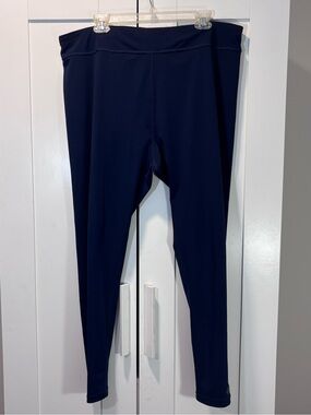 Coolibar Women’s XXL UPF 50+ Leggings Navy Blue Sun Protection Activewear